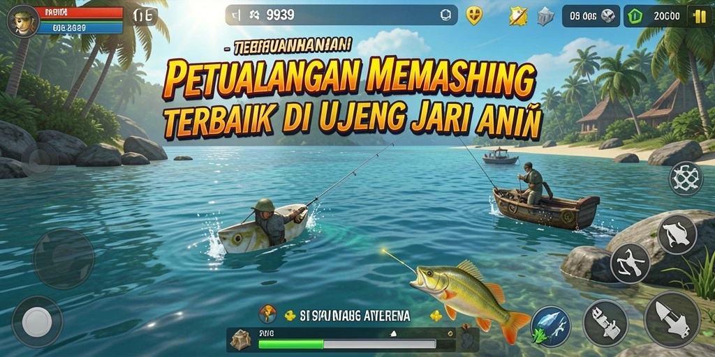 Screenshot menampilkan gameplay memancing yang menakjubkan di 9939.