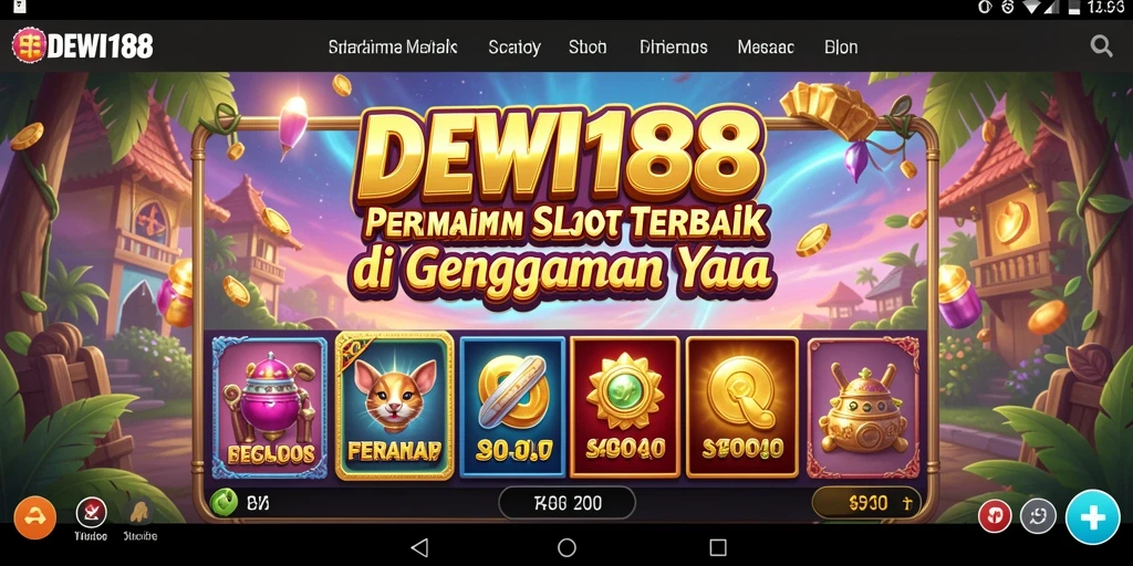 Tampilan gameplay menawan dari DEWI188 dengan beragam mesin Slot.