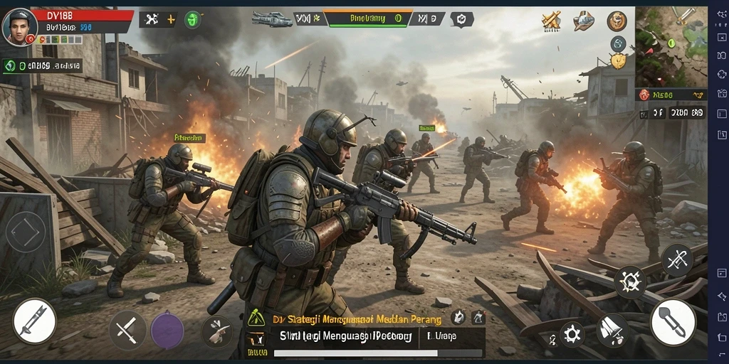 Tampilan seru dari gameplay DV188 yang menantang.