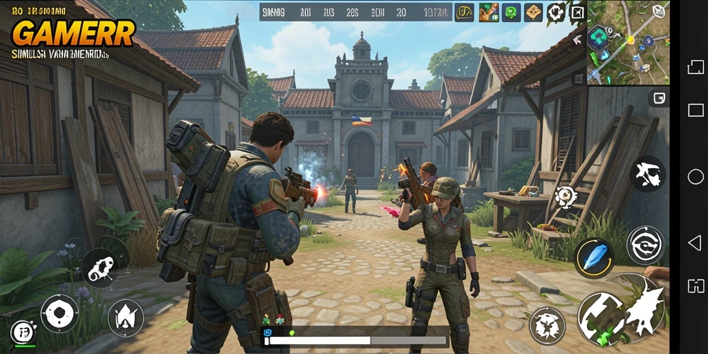 Tangkapan layar utama GAMERP menampilkan suasana gameplay yang interaktif dan mendebarkan.