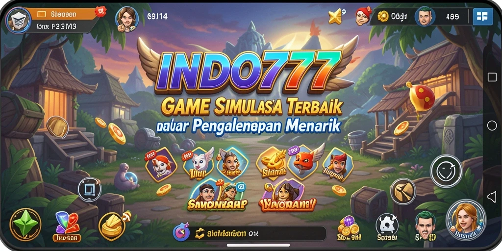 Screenshot utama INDO777 menampilkan gameplay Simulation yang menarik.