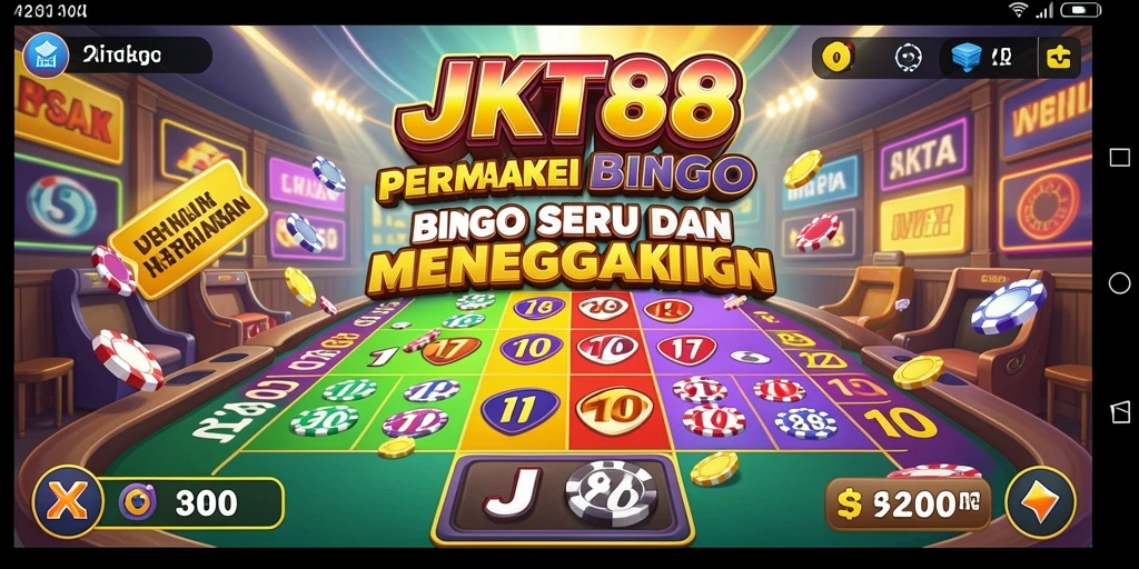 Gameplay seru JKT88 dengan grafis menarik dalam permainan Bingo.