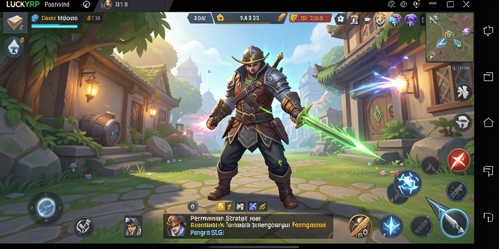 Tampilan gameplay menarik di dalam LUCKYRP, penuh strategi dan aksi.