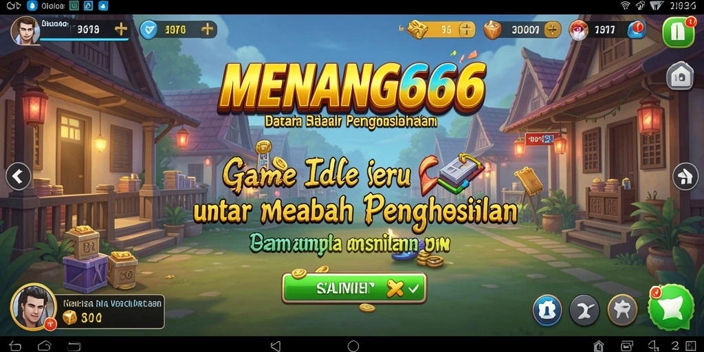 Tampilan gameplay <strong>MENANG666</strong> yang menggugah selera dan penuh warna.