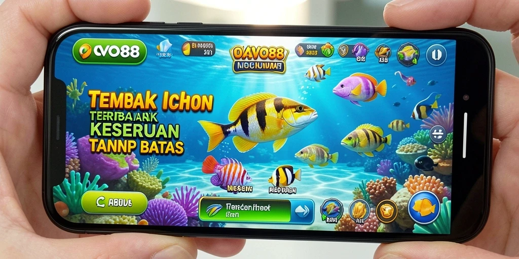 Tangkapan layar menampilkan gameplay menembak ikan yang seru di OVO88.