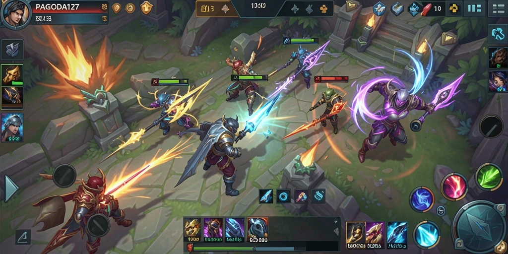 Tampilan gameplay yang menegangkan dan penuh strategi dalam PAGODA127.