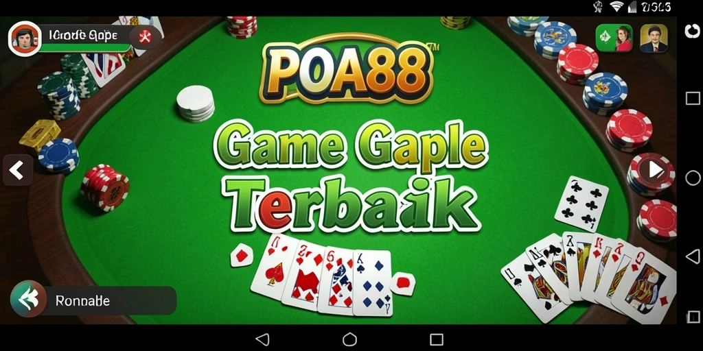 Tampilan seru gameplay Gaple di POA88 yang mengasyikkan.