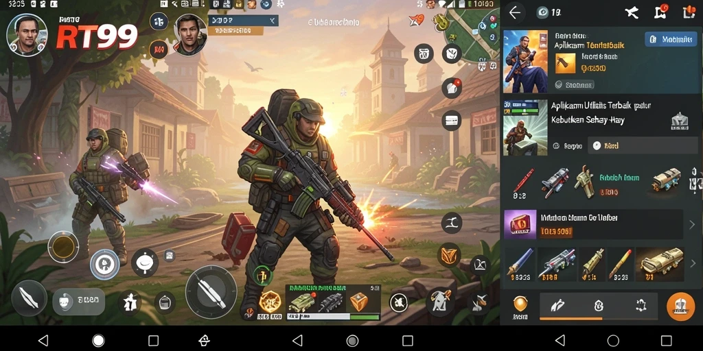 Screenshot aplikasi RT99 menunjukkan berbagai fitur utilitas yang bermanfaat.
