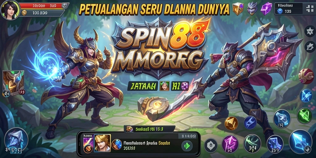 Tampilan gameplay seru SPIN88 dalam petualangan MMORPG.