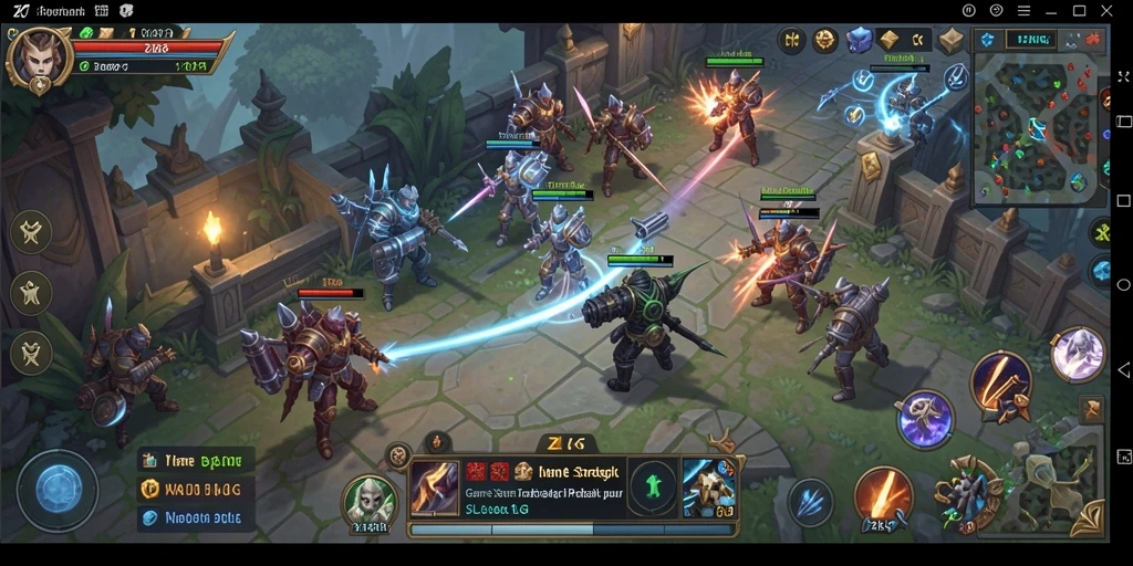 Tampilan gameplay ZK7 dengan strategi dan pertempuran seru.