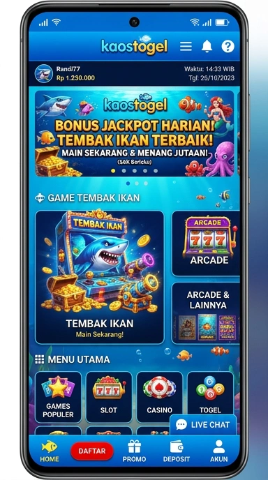 Pengguna dapat menemukan berbagai kategori aplikasi di kaostogel.